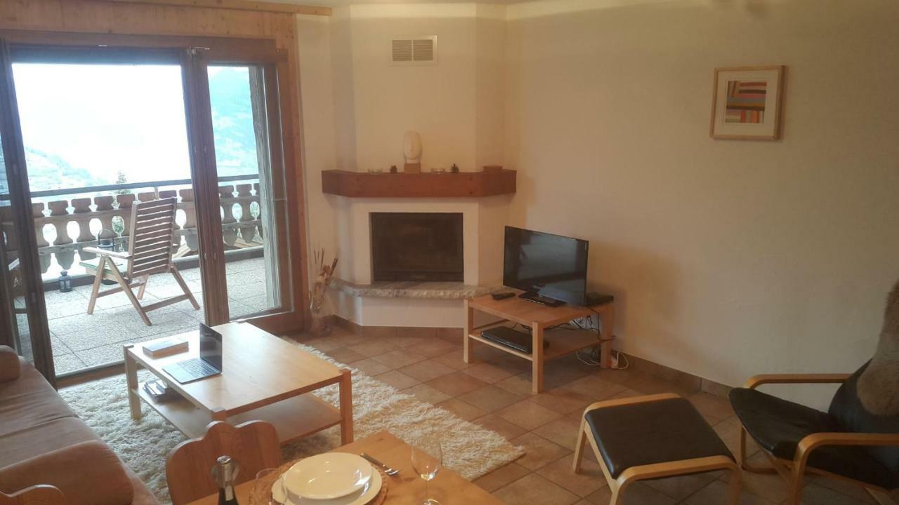 Appartement D'Une Chambre Avec Vue Imprenable - Veysonnaz Exterior foto