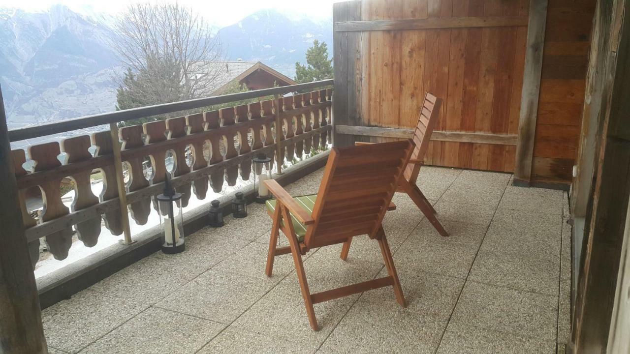 Appartement D'Une Chambre Avec Vue Imprenable - Veysonnaz Exterior foto